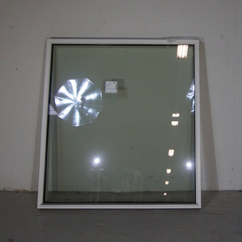 Fast vindue , 3-Lags glas, Træ, Hvid 133 X 142