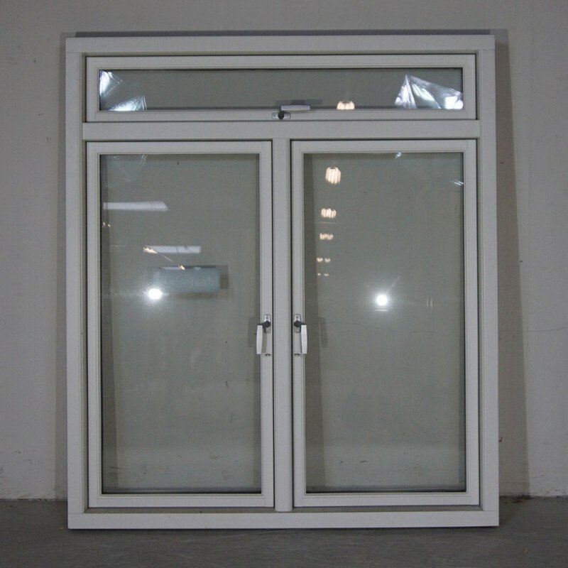 Vinduesparti fra Idealcombi, 2-Lags glas, Træ/alu, Hvid 137 X 157