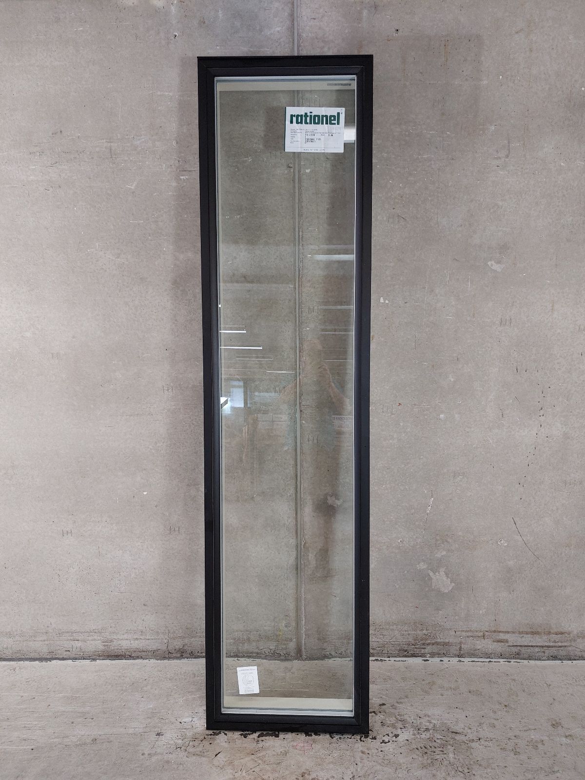 Fastkarmsvindue 1 rude. Træ/alu, 60 x 238,5