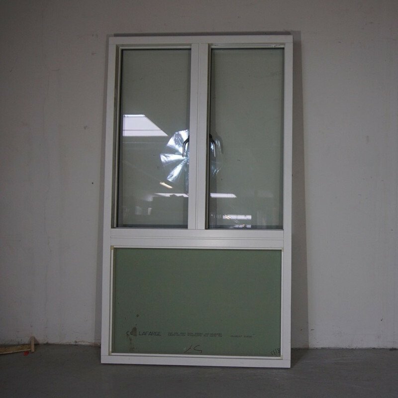 Vinduesparti , 2-Lags glas, Træ/alu, Grå 119,5 X 209,5