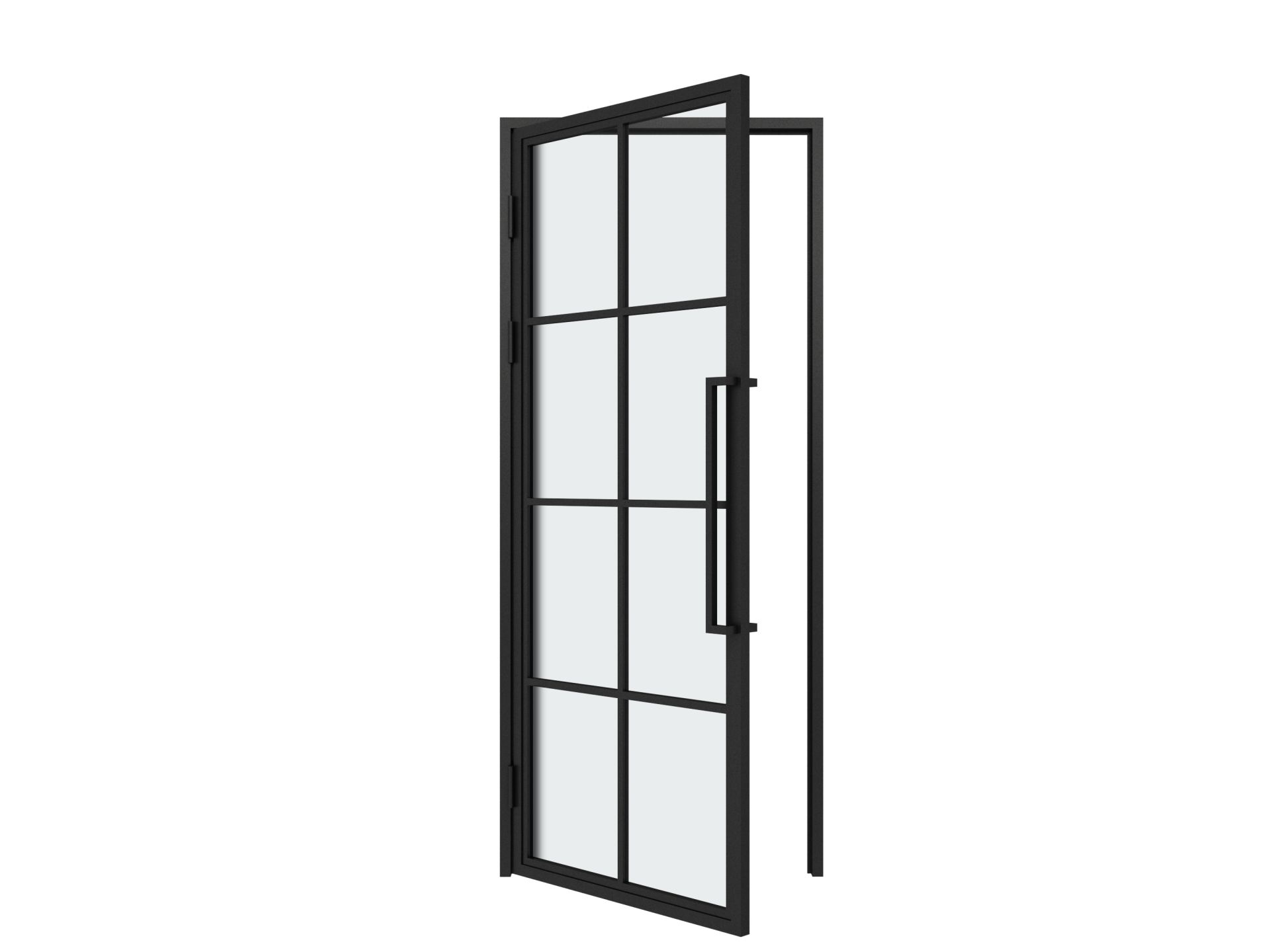 New Yorker glasdør, SP8, Sort 89 X 209, M9x21, Venstre