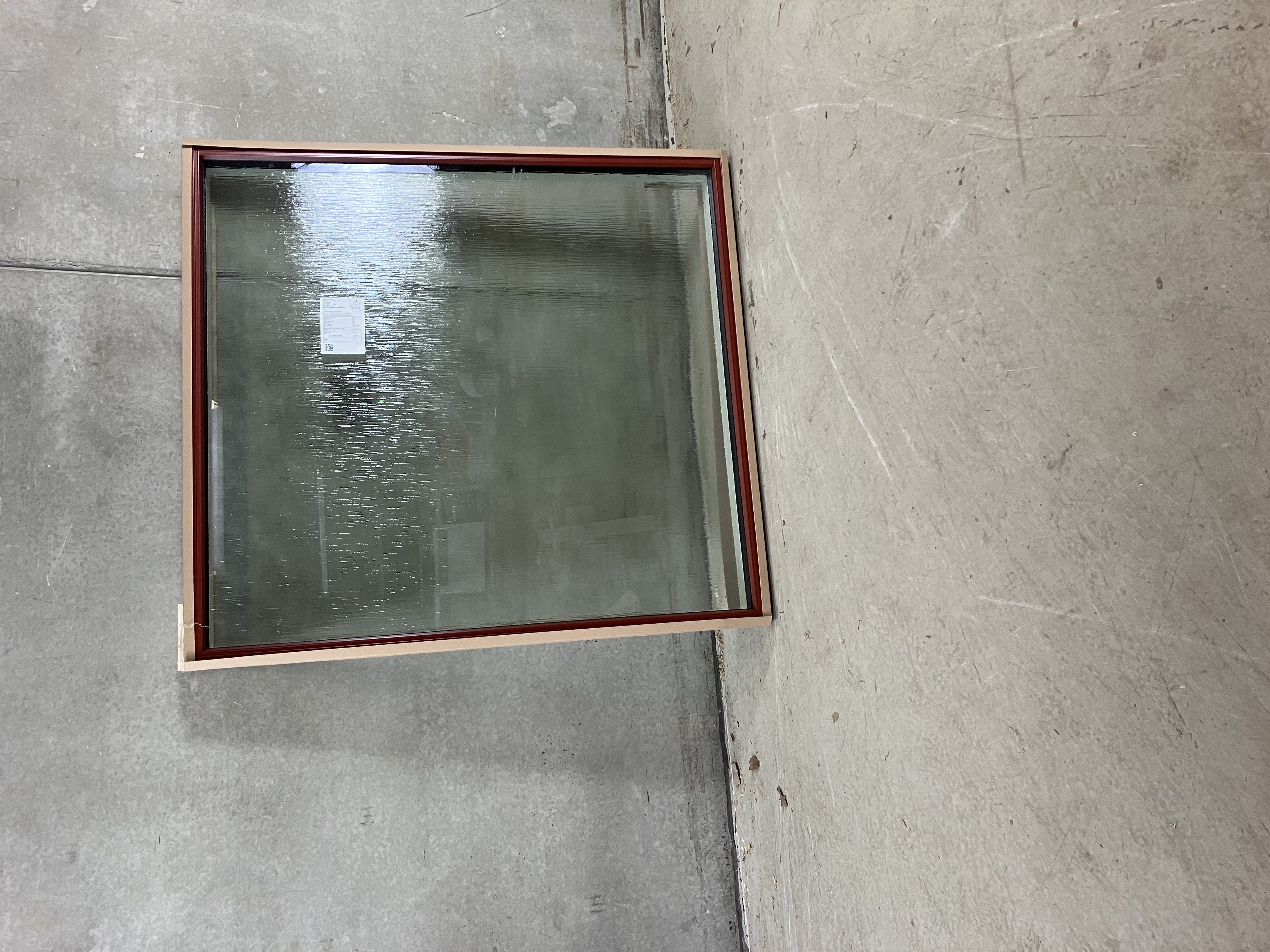 Fast karm vindue i Træ/Alu, 3 lag energi, 134,6 x 146 cm