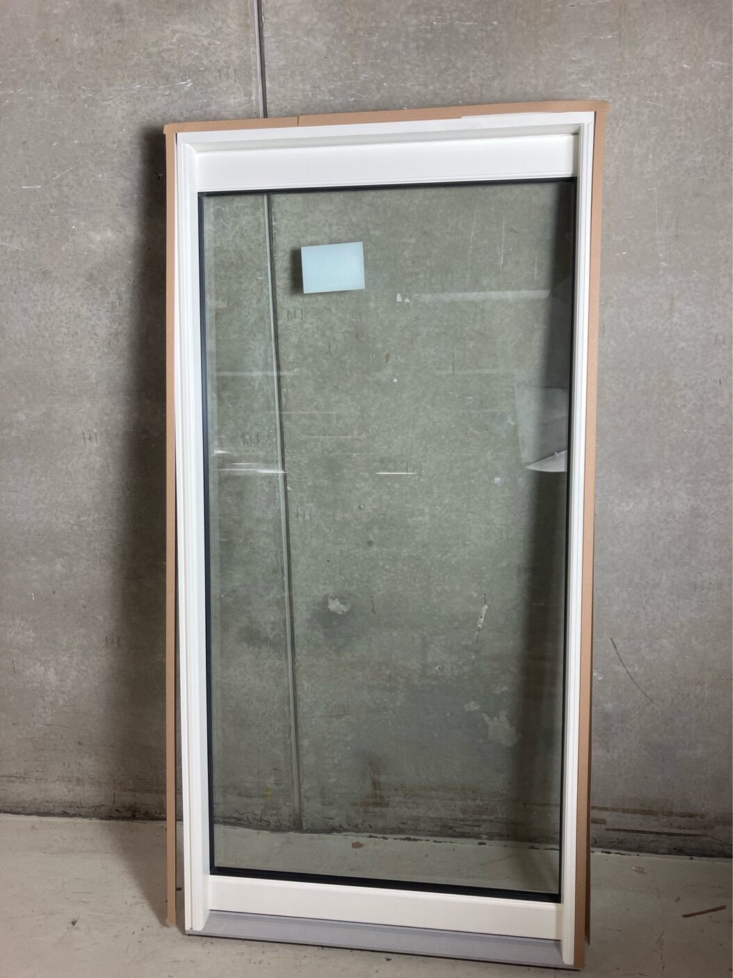 Fastkarm vindue i træ , Hvid, 98x198cm