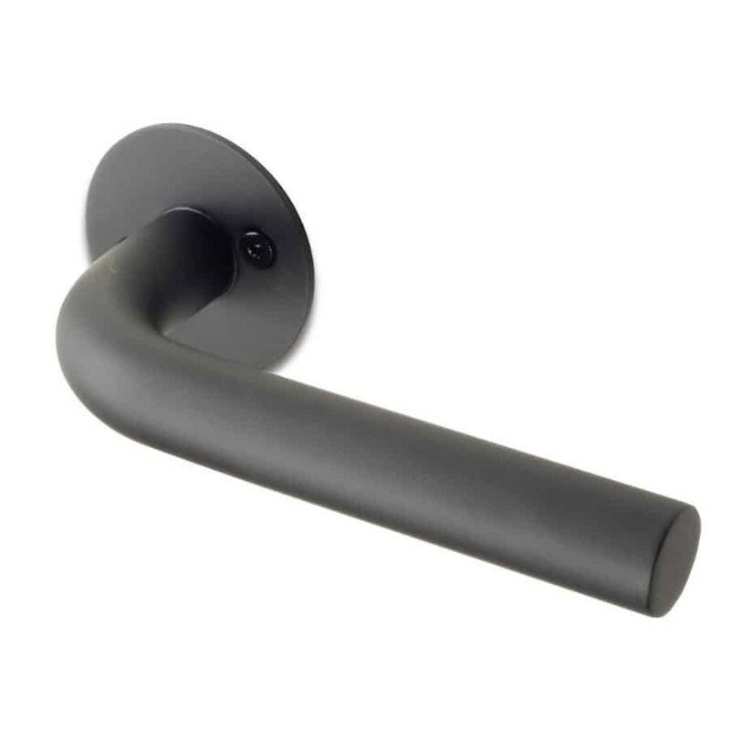 Dørgreb, Neptun fra Jasa, L-Form, Noir, Sort, Udvendig, 19mm