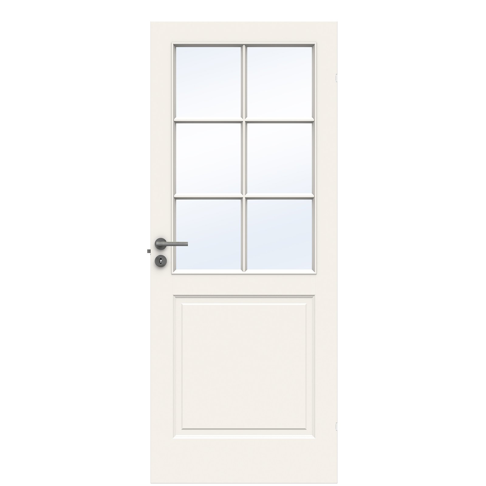 Massiv Indvendig dør fra Swedoor, Advance-line, Compact SP6, Hvid NCS S0502-Y, X - M7X20