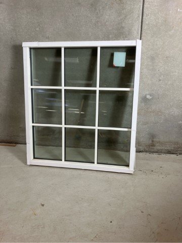 Fastkarm vindue, JABS, 120x134cm