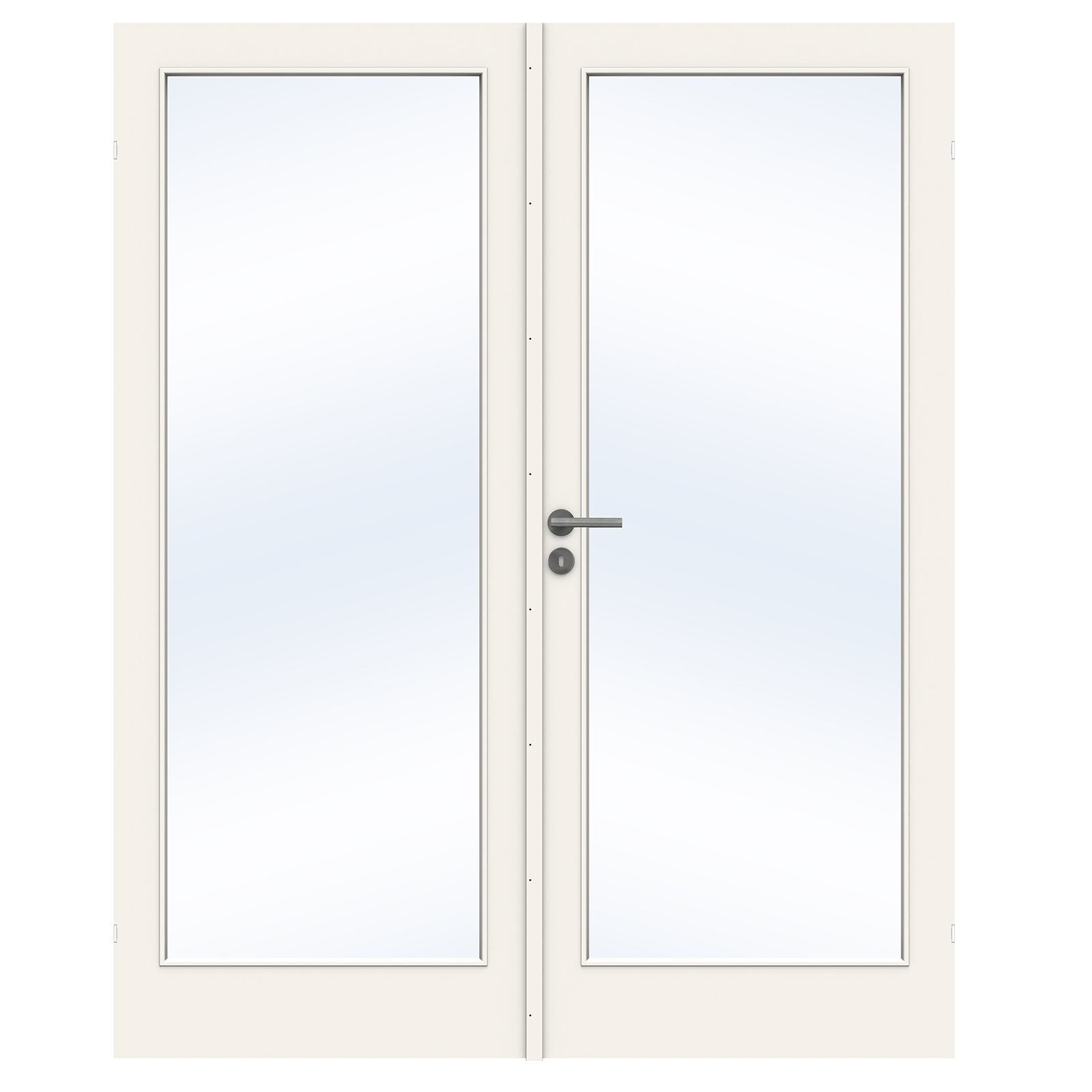 Massiv Swedoor, Stable GW1, Hvid NCS S0502-Y, Advance-line, Dobbelt dør,