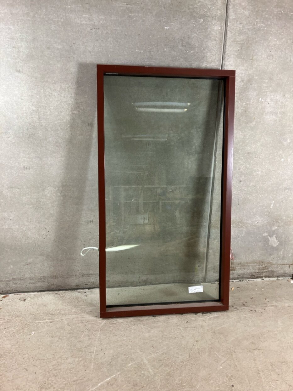 Fastkarm vindue, træ/alu, 97 x 176 cm