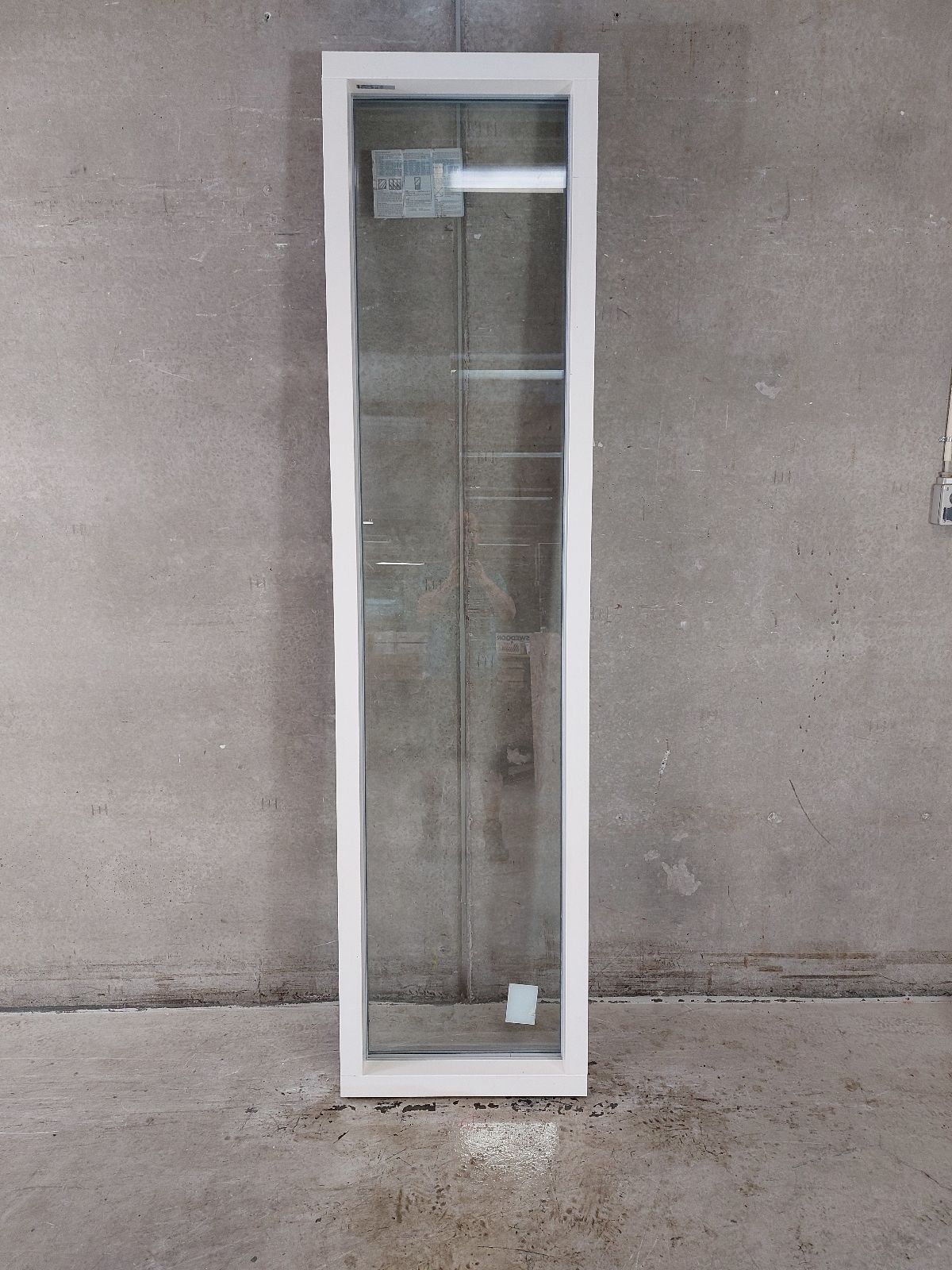 Fastkarmsvindue 1 rude. Træ/alu, 60 x 238,5