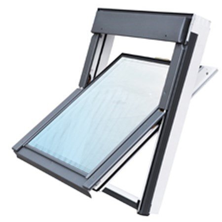 Ovenlysvindue fra Keylite, 2-lags glas, BW, Hvid 78 X 140 