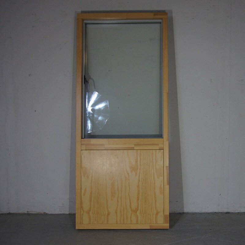 Vinduesparti fra Idealcombi, 2-Lags glas, Træ/alu, Sort, 89,7 X 212