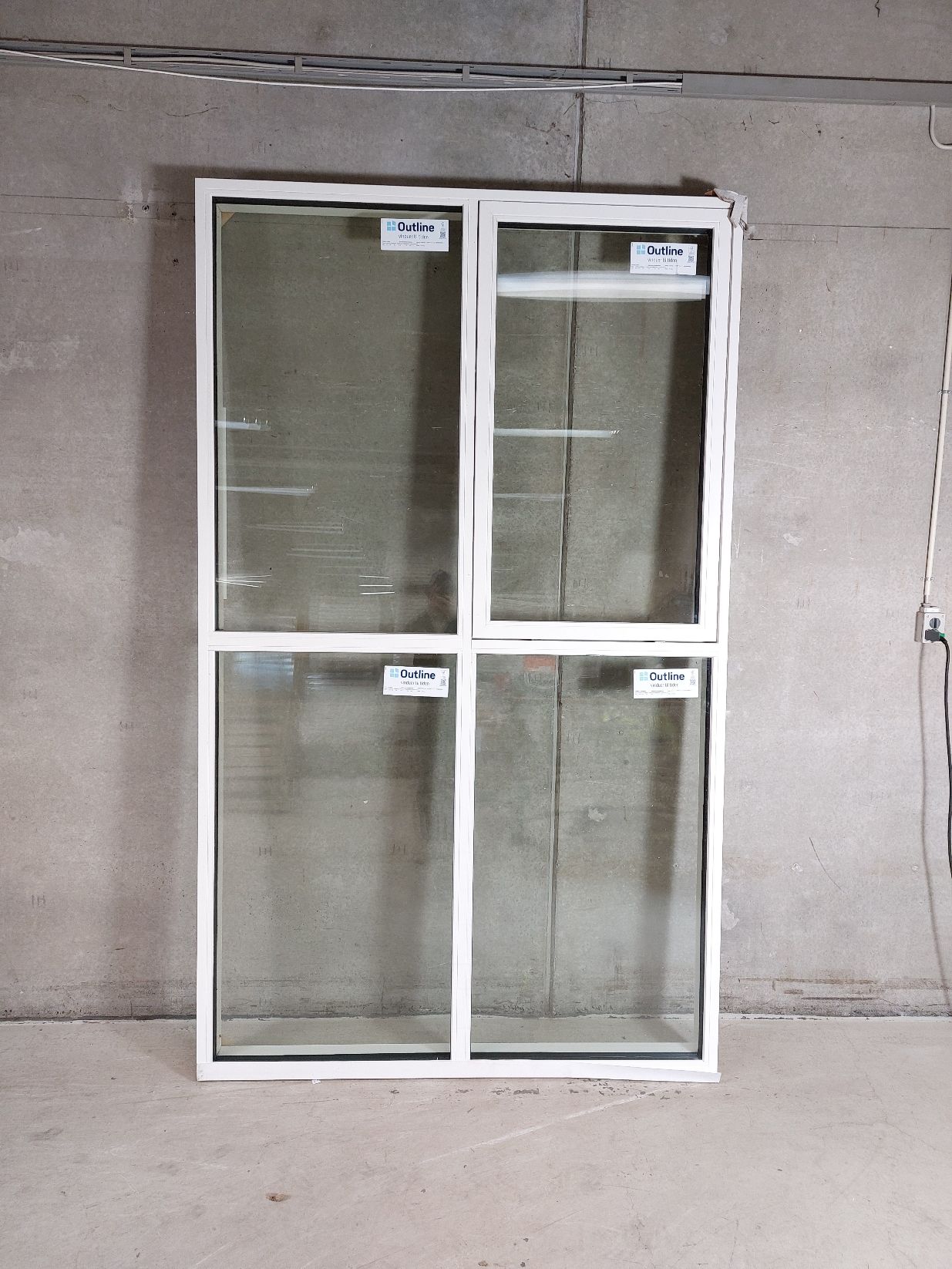 Vinduesparti i træ/alu med 3-lags energiruder, 161,8 x 269,8