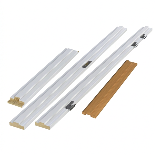 Karmsæt BD30M/35db tungtbeslået, 100mm hvidmalet, inkl. bundstykke i bøg, 98,6X208,9CM-M10X21-Venstr